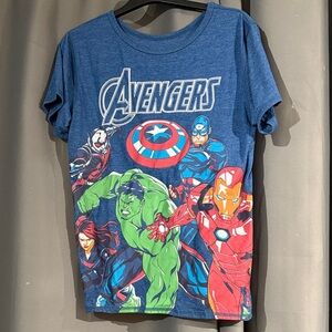 Marvel Avengers Blue Graphic Kids Tee X-large 14 boys worn once, Hulk